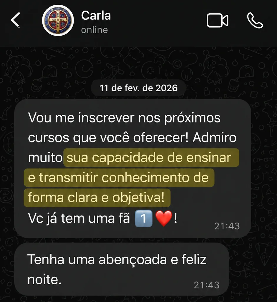 Depoimento de Carla enviado por WhatsApp